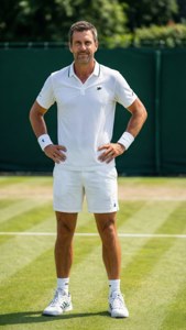 Confident Portrait in Whites