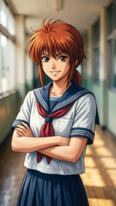 Confident School Girl
