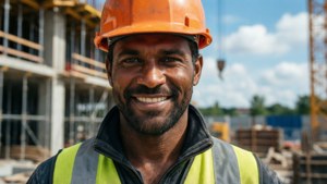Confident Worker Smiling