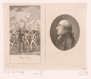 Conflict tussen Johann Dreews en Franse soldaten en het portret van Hermann Johann Ernst von Manstein