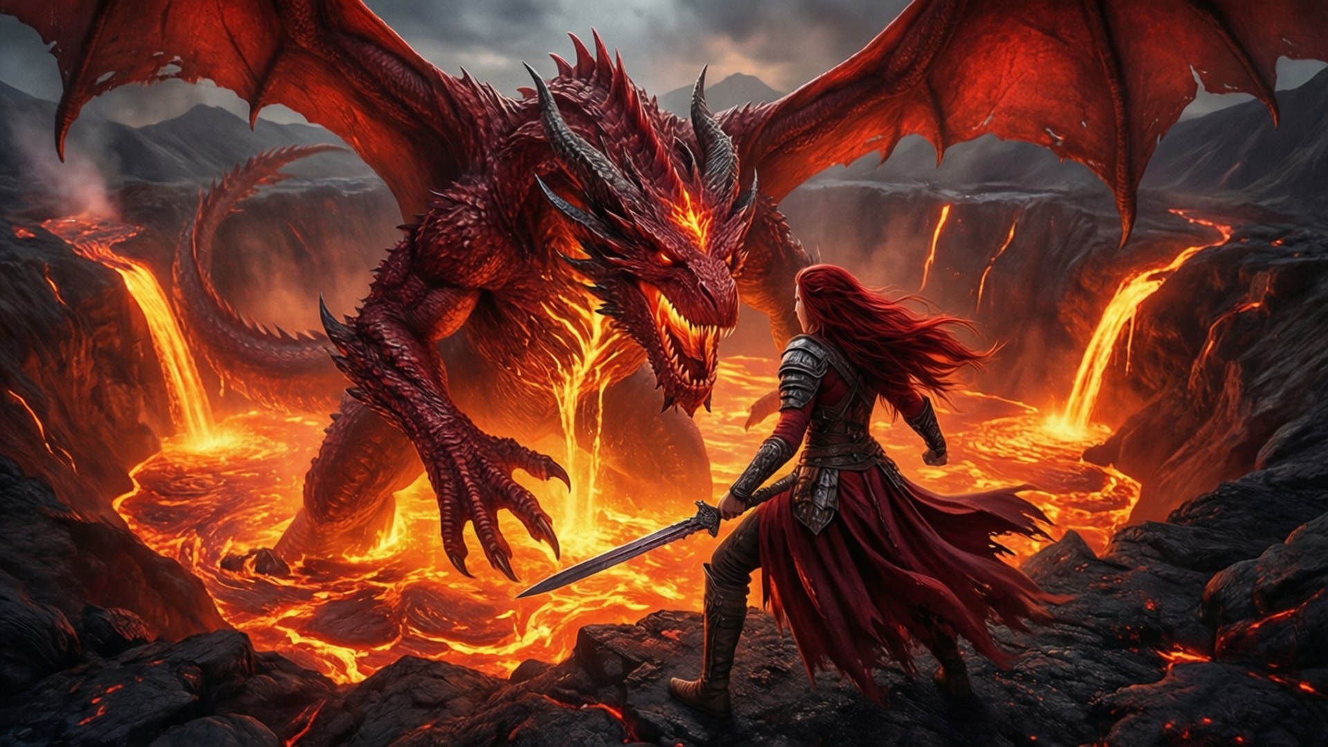 Confrontation in the Crater by Wallpapers.art Studio