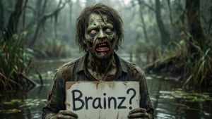 Confused Zombie Sign