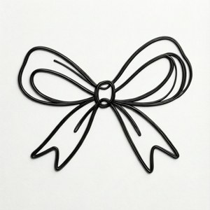 Continuous Line Art Bow