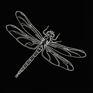 Continuous Line Dragonfly