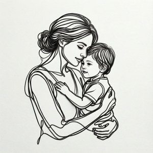 Continuous Line Embrace