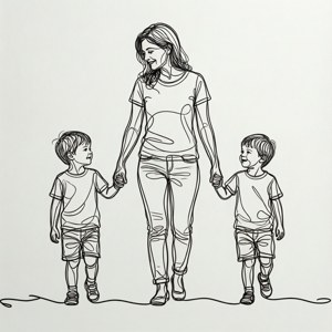 Continuous Line Family