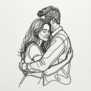 Continuous Line Hug