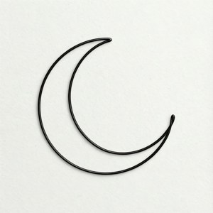 Continuous Line Moon