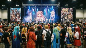Convention Cosplay Crowd
