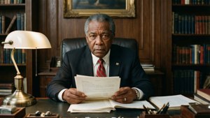 Conyers in His Office