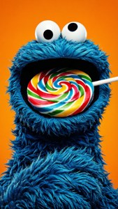 Cookie Monster's Lollipop Birthday