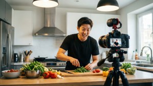 Cooking Vlogger Kitchen Setup
