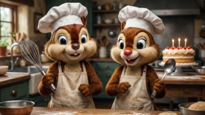 Cooking with Chip and Dale