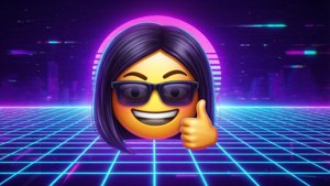 Cool Emoji Synthwave