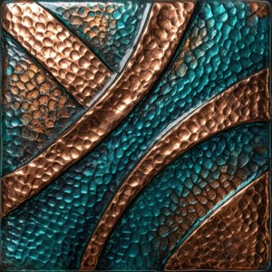Copper Teal Resin