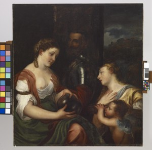 Copy of Titian's ""Allegory of Alfonso d'Avalos, Marchese del Vasto""