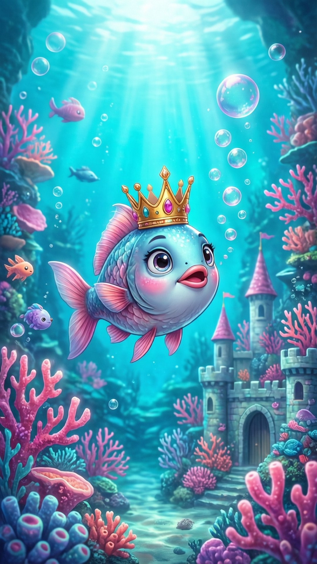 Coral Reef Castle by Wallpapers.art Studio