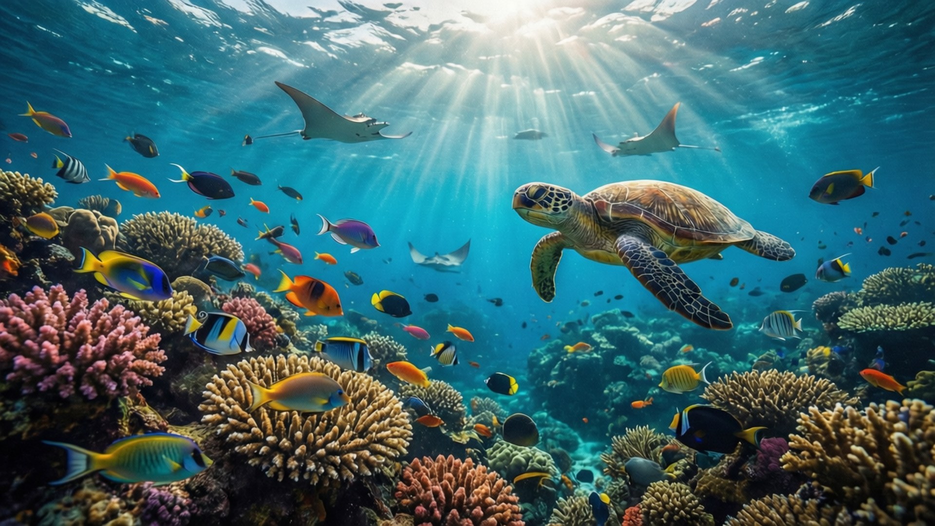 Coral Reef Paradise by Wallpapers.art Studio