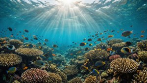 Coral Reef Sunburst