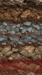 Core Sample Rock Layers