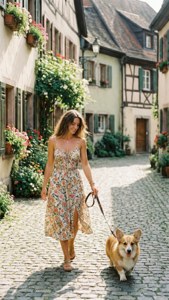 Corgi in the Village