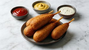 Corn Dog with Dipping Trio