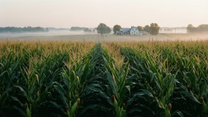 Cornfield Dawn Mist
