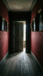 Corridor of Haunting Portraits