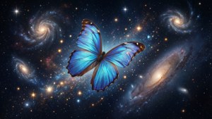 Cosmic Blue Butterfly