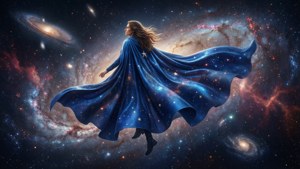 Cosmic Blue Cape