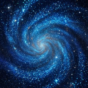 Cosmic Blue Swirl