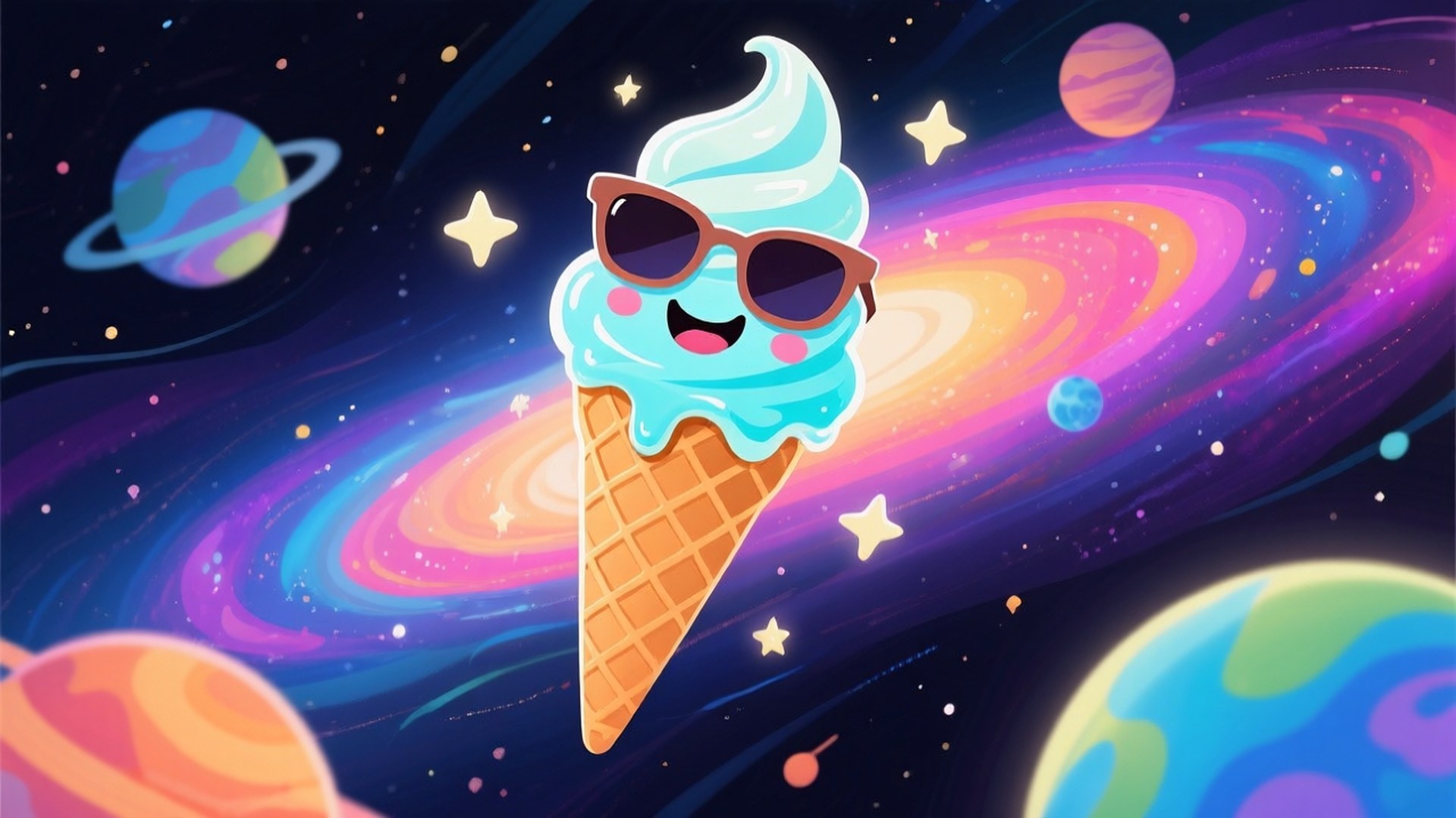 Cosmic Cool Treat by Wallpapers.art Studio