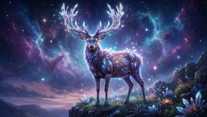 Cosmic Crystal Stag