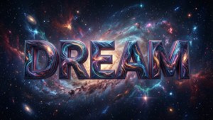 Cosmic Dream Typography