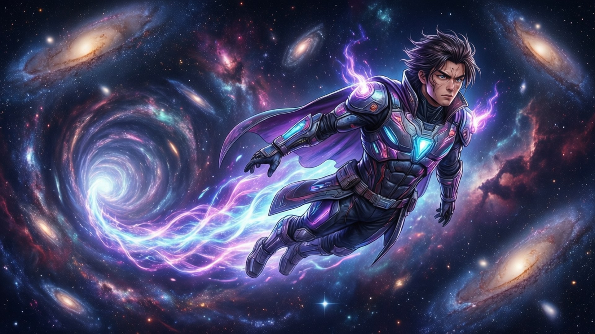 Cosmic Flight by Wallpapers.art Studio