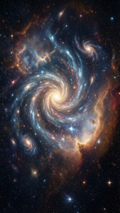 Cosmic Galaxy Vortex