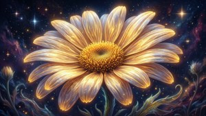 Cosmic Golden Daisy