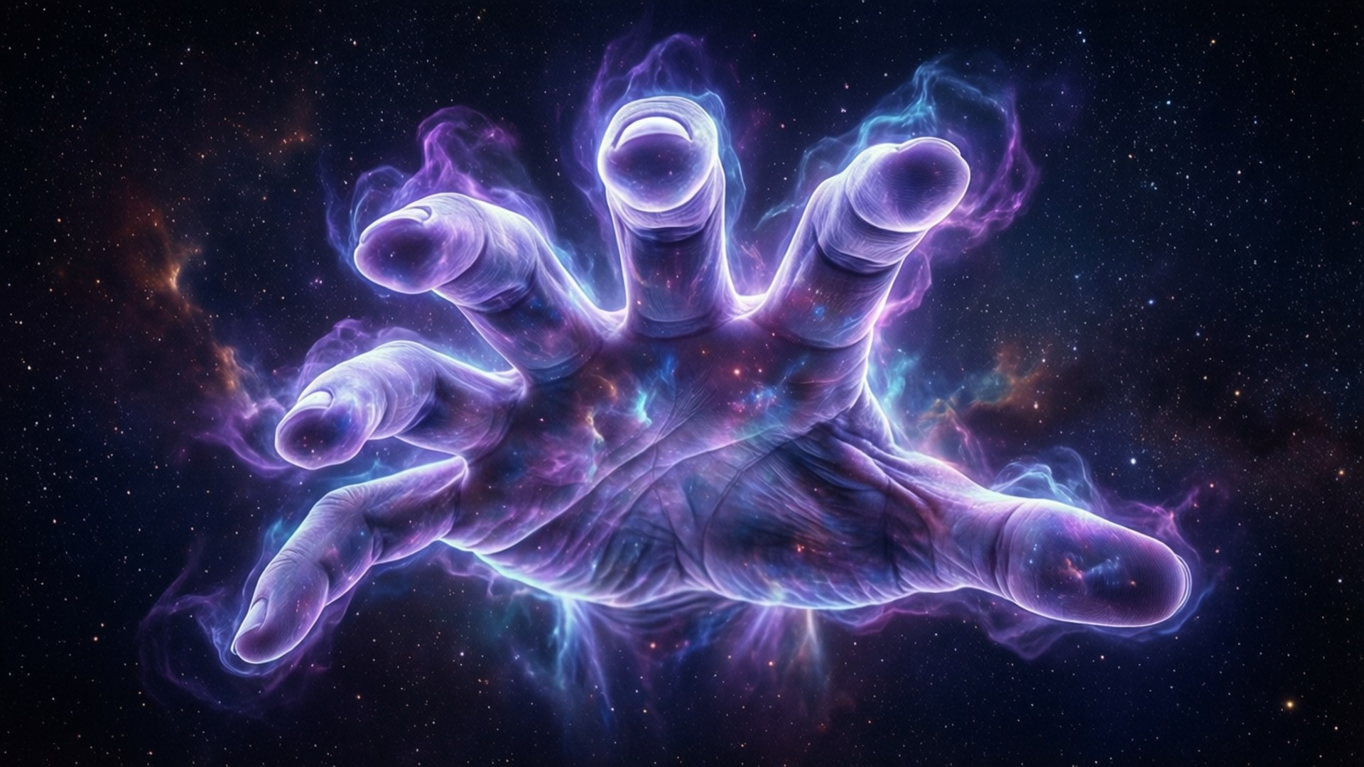 Cosmic Hand Remnant by Wallpapers.art Studio