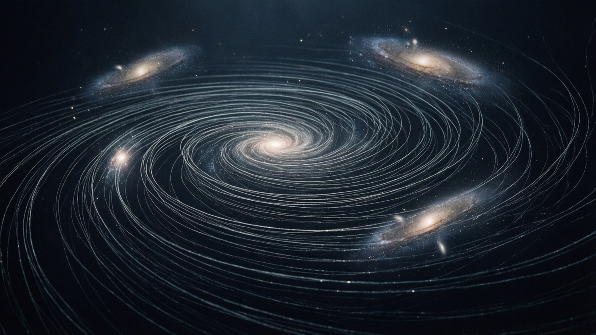 Cosmic Lines of Wonder by Wallpapers.art Studio