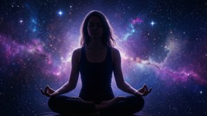Cosmic Meditation Silhouette