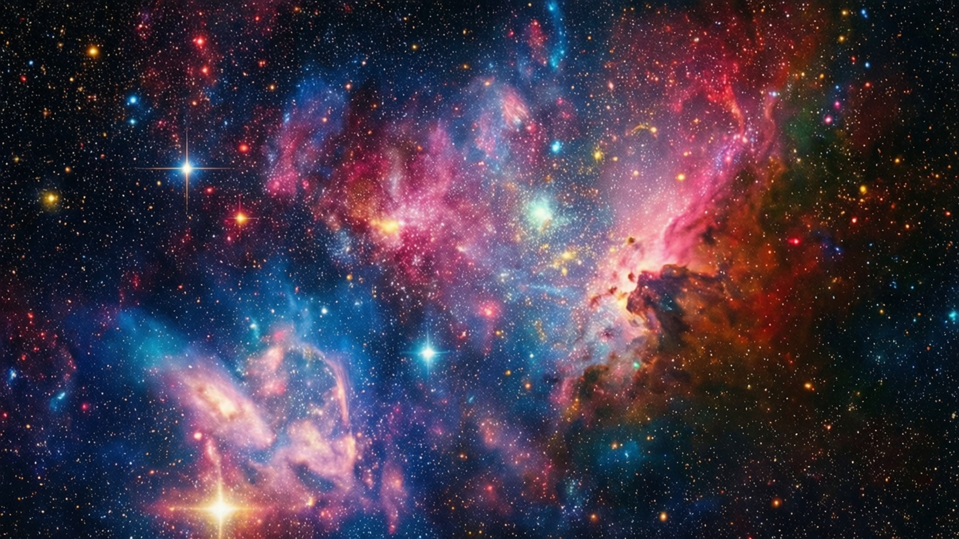 Cosmic Nebula Dream by Wallpapers.art Studio