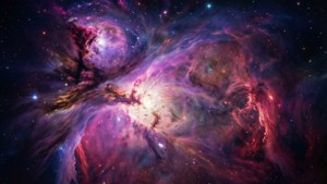 Cosmic Nebula Glow