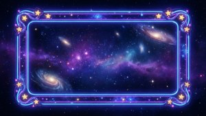Cosmic Neon Border