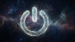 Cosmic Power Button Particles
