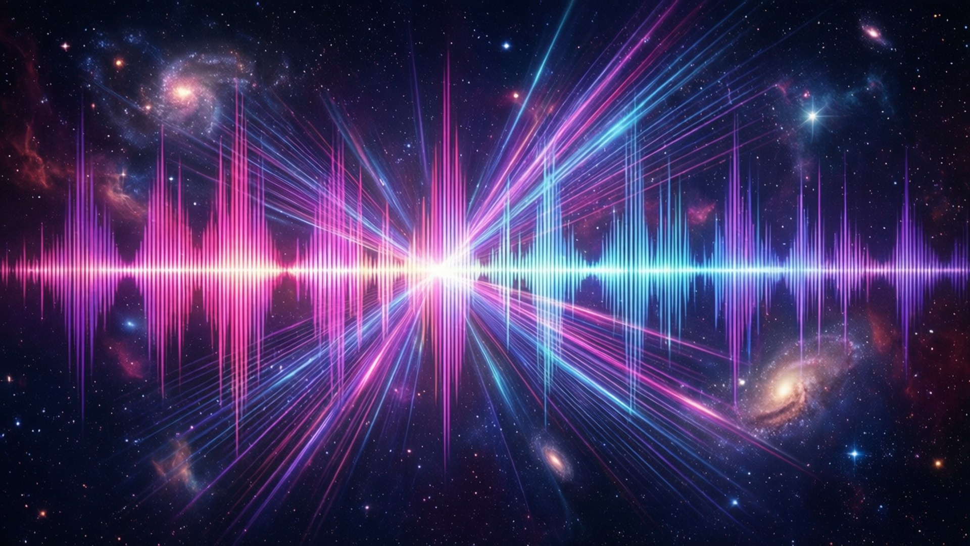 Cosmic Sound Visualization by Wallpapers.art Studio