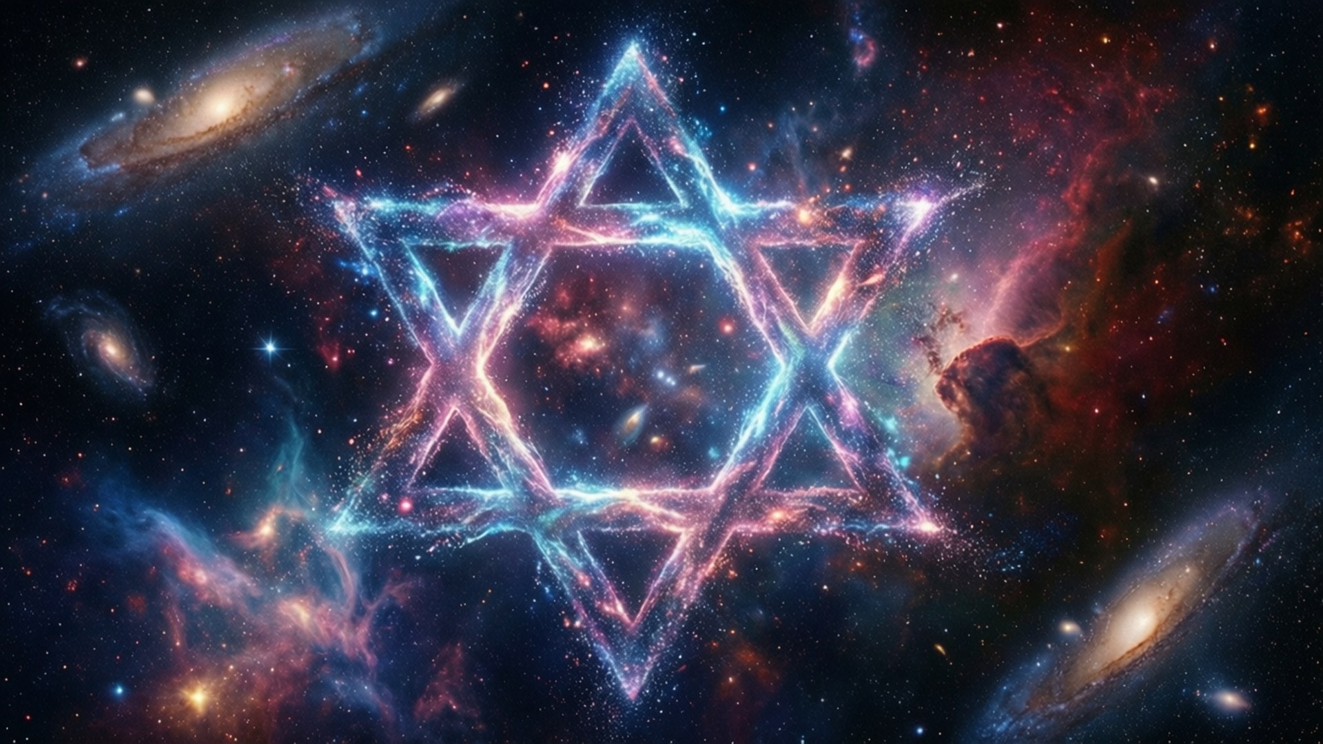 Cosmic Star Nebula by Wallpapers.art Studio
