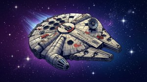 Cosmic Starfield Falcon