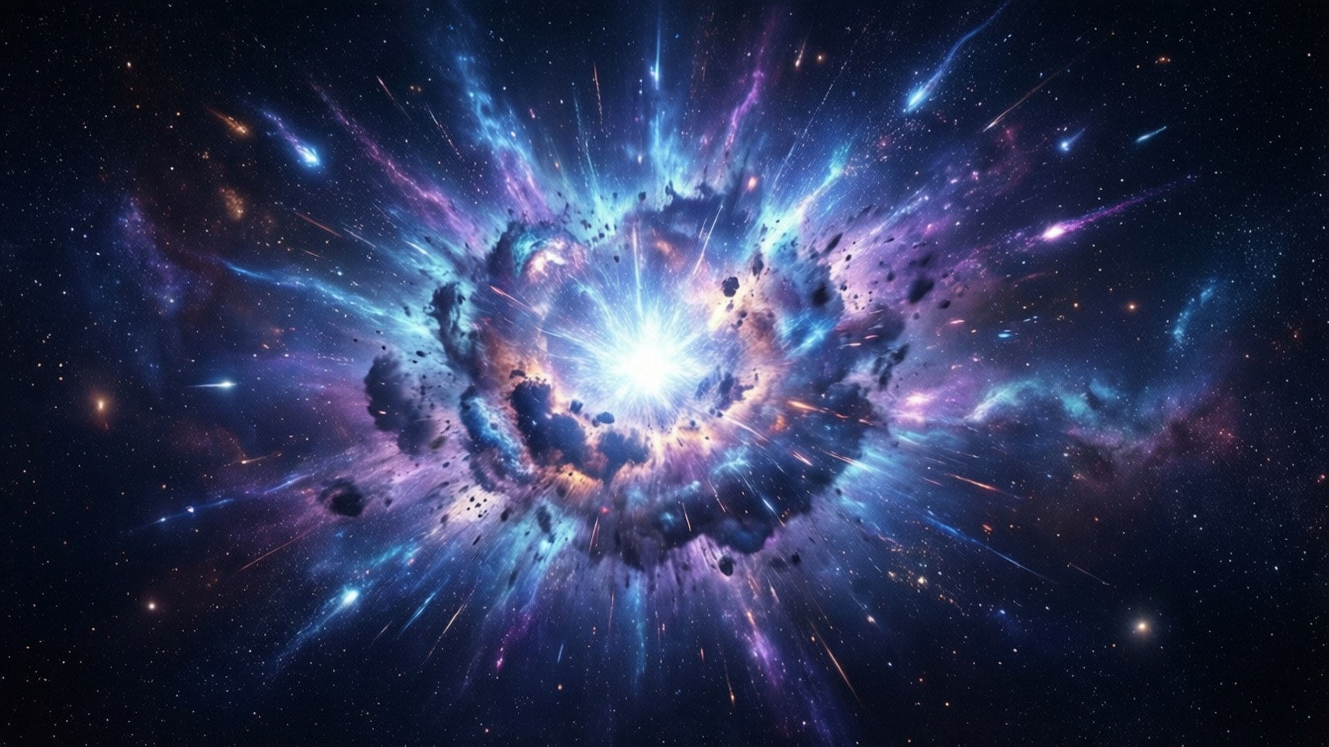 Cosmic Supernova Burst by Wallpapers.art Studio