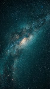 Cosmic Teal Galaxy