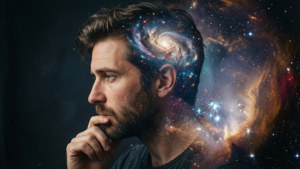 Cosmic Thinker Double Exposure